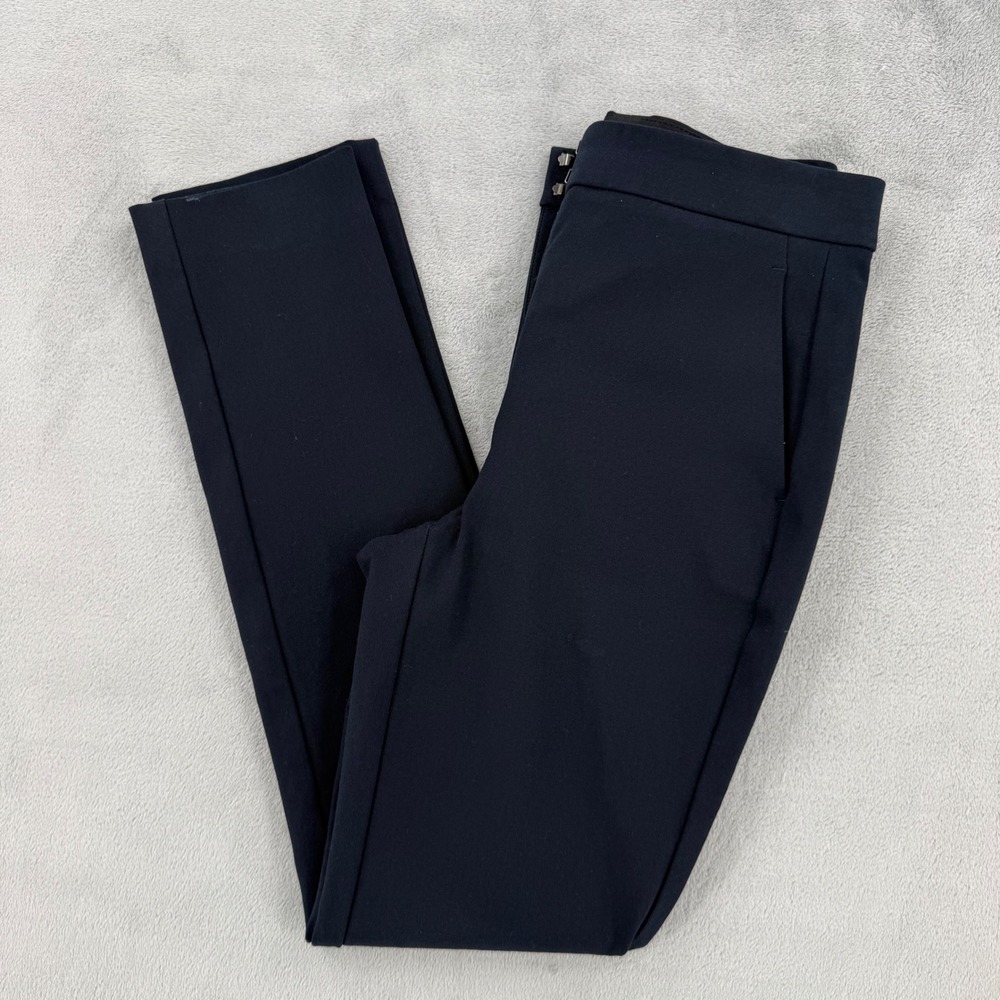 Rag & Bone New York Dress Pants Womens Size 0 Navy Blue Slim Fit Tapered Preppy